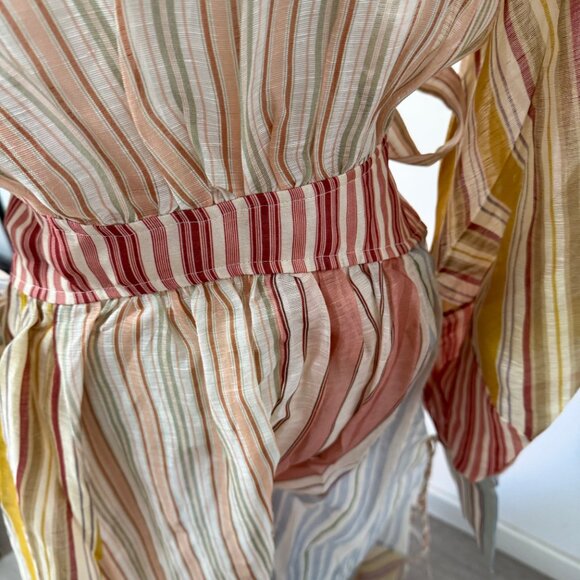 Zimmermann Rebellion Striped Midi Dress - Picture 5 of 11